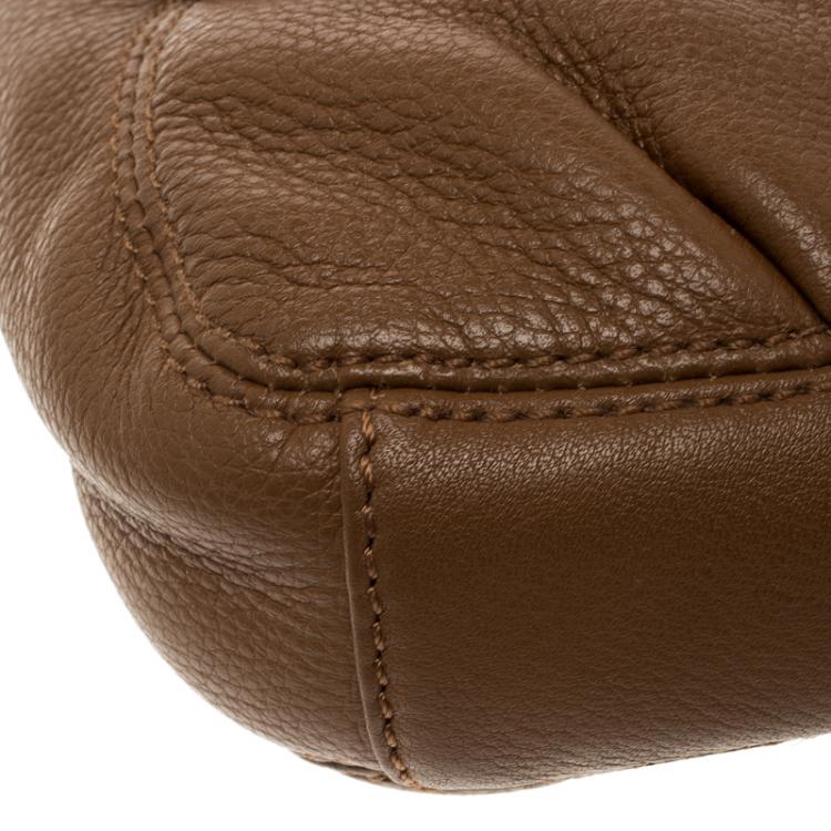 Pre Owned Michael Kors Brown Leather Crossbody Bag