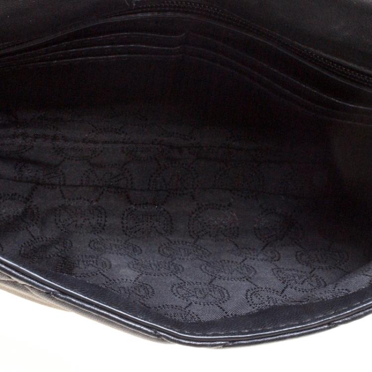 Pre Owned Michael Kors Black Quilted Leather Small Sloan Messenger Bag 