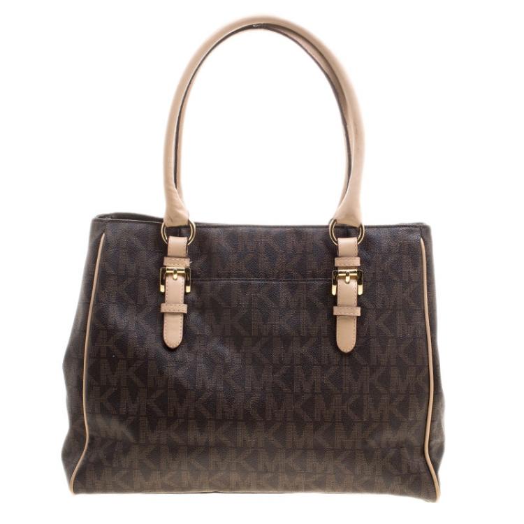 Pre Owned Michael Kors Brown Leather Tote