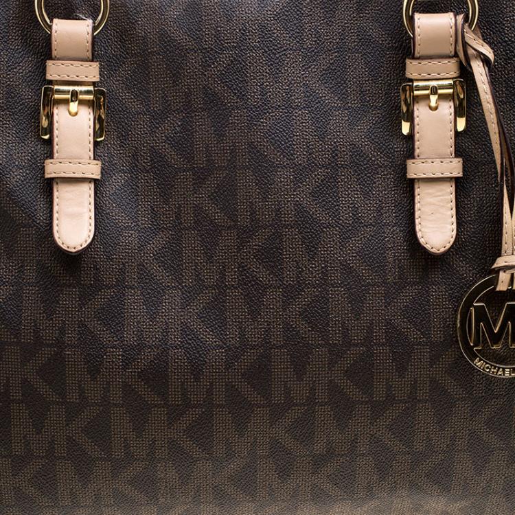 Pre Owned Michael Kors Brown Leather Tote