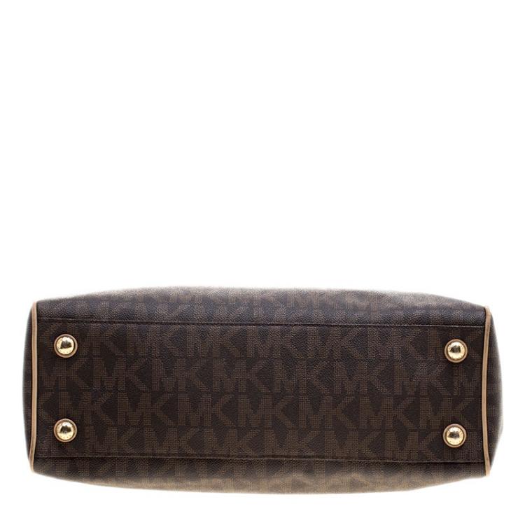 Pre Owned Michael Kors Brown Leather Tote