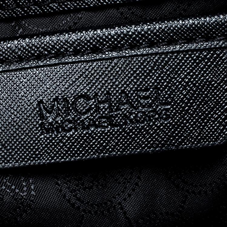 Pre Owned Michael Kors Black Leather Medium Selma Studded Tote