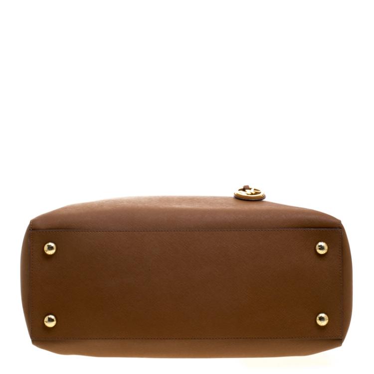Pre Owned Michael Kors Brown Leather Tote