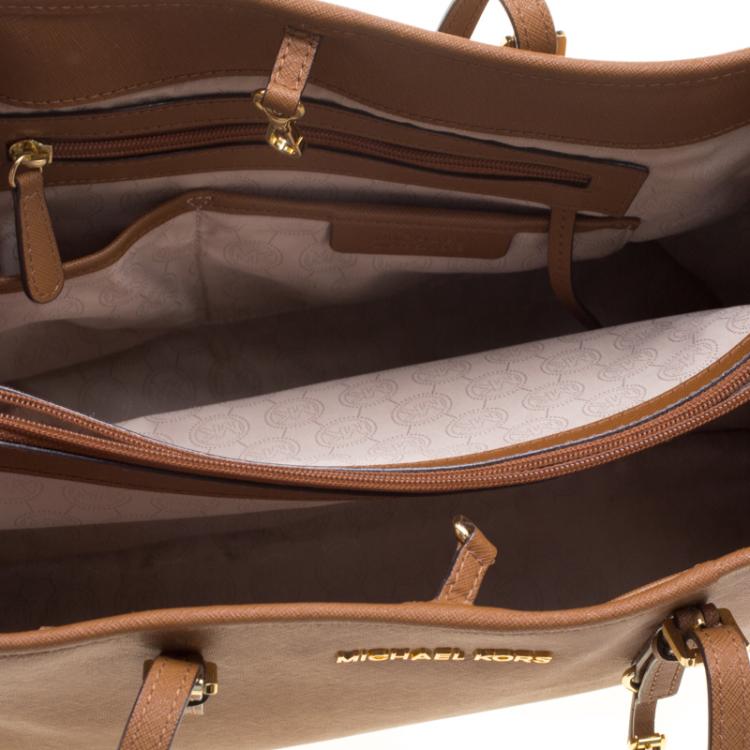 Pre Owned Michael Kors Brown Leather Tote