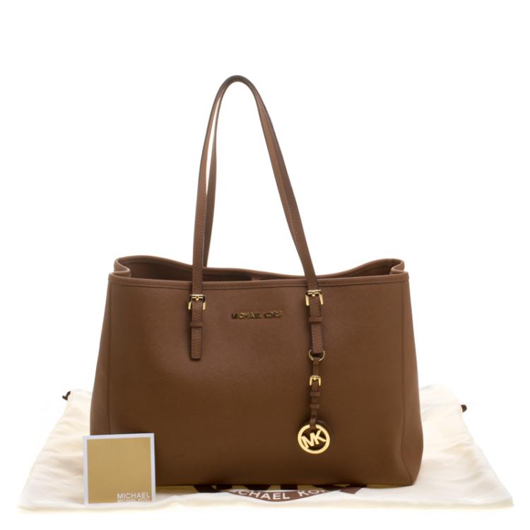 Pre Owned Michael Kors Brown Leather Tote