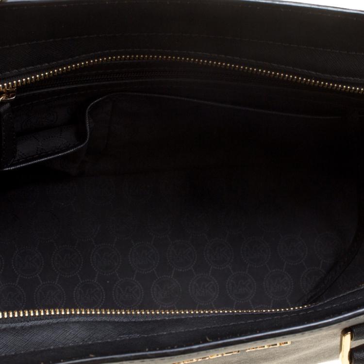 Pre Owned Michael Kors Black Saffiano Leather Medium Selma Tote