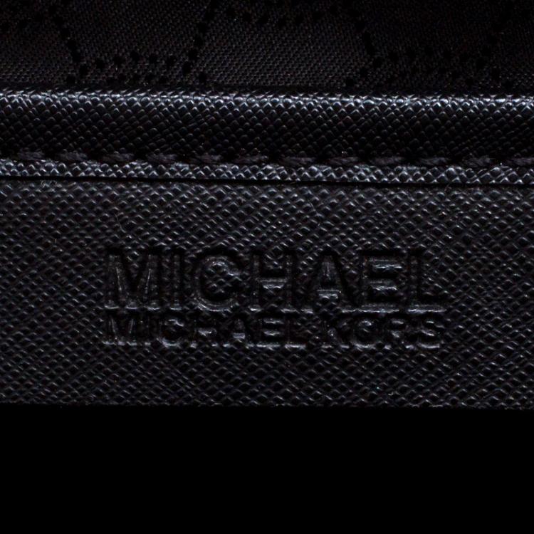 Pre Owned Michael Kors Black Saffiano Leather Medium Selma Tote