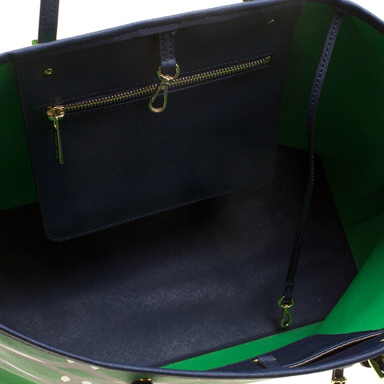 Pre Owned Michael Kors Multicolor Saffiano Leather Jetset Tote