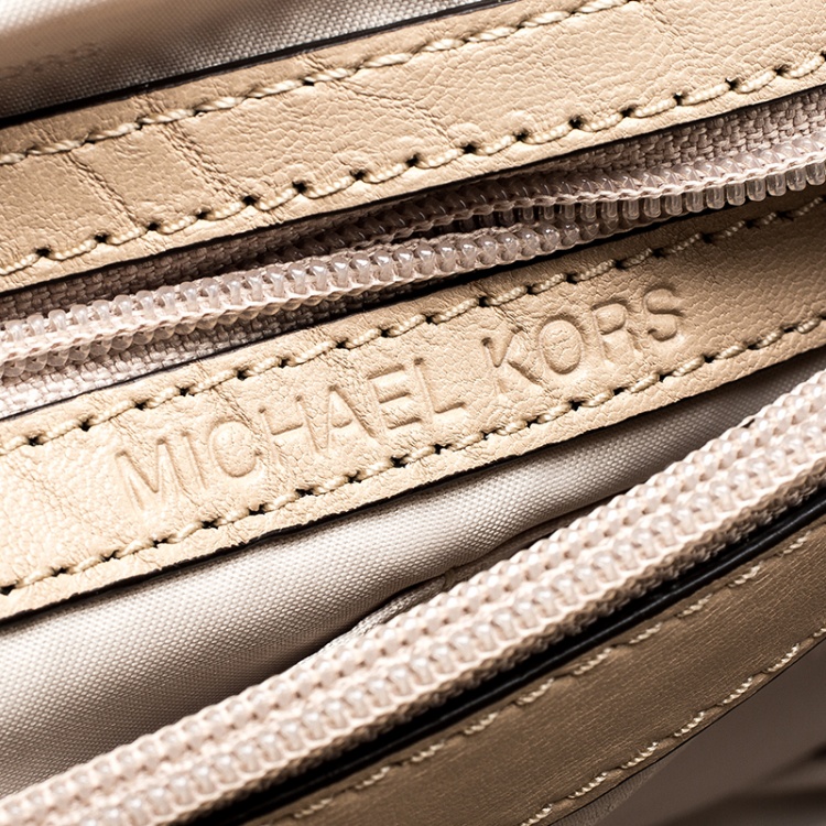 Pre Owned Michael Kors Pink Quilted Leather Shoulder Bag