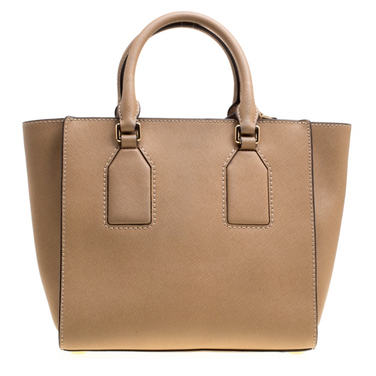Pre Owned Michael Kors Brown Leather Medium Selby Tote
