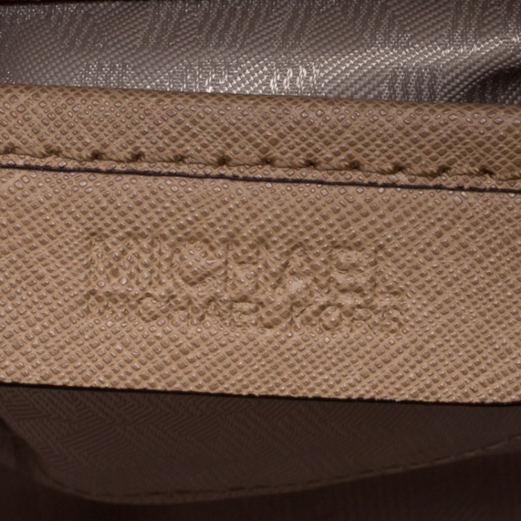 Pre Owned Michael Kors Brown Leather Medium Selby Tote