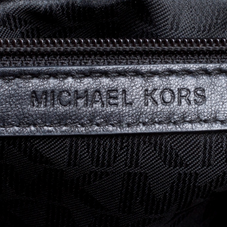 Pre Owned Michael Kors Black Quilted Leather Medium Ava Top Handle Bag