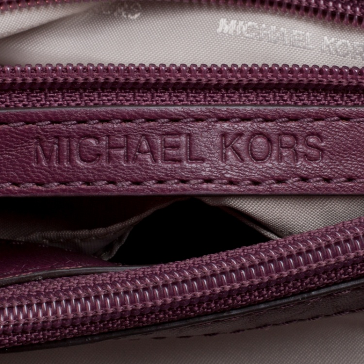 Pre Owned Michael Kors Burgundy Quilted Leather Sloan Shoulder Bag