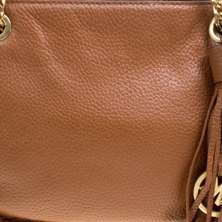 Pre Owned Michael Michael Kors Brown Leather Crossbody Bag