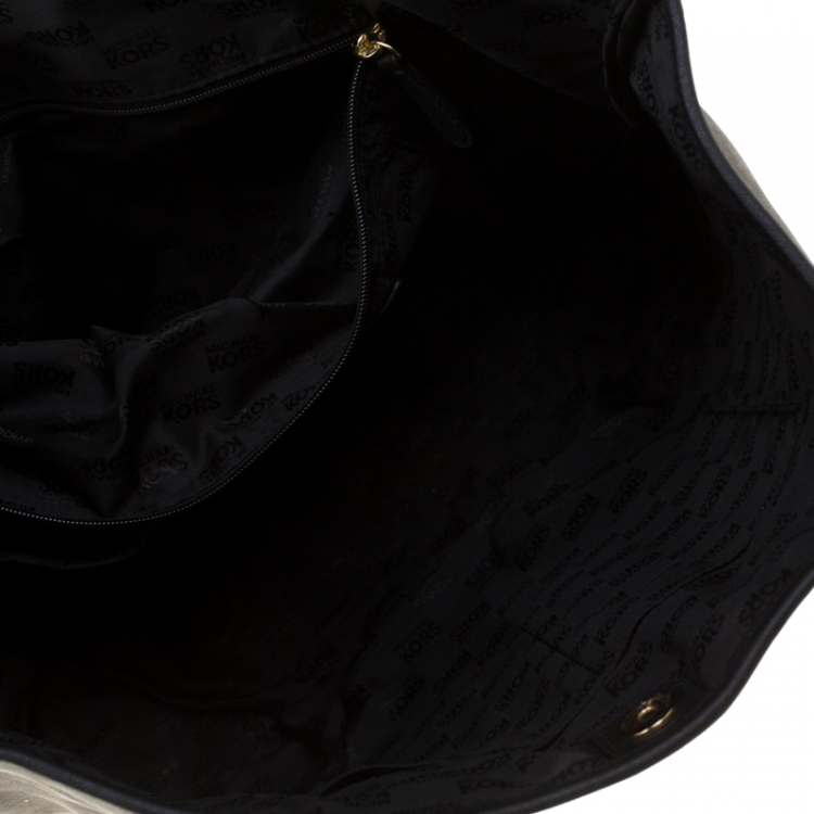 Pre Owned Michael Kors Black Saffiano Leather  Shopper Tote