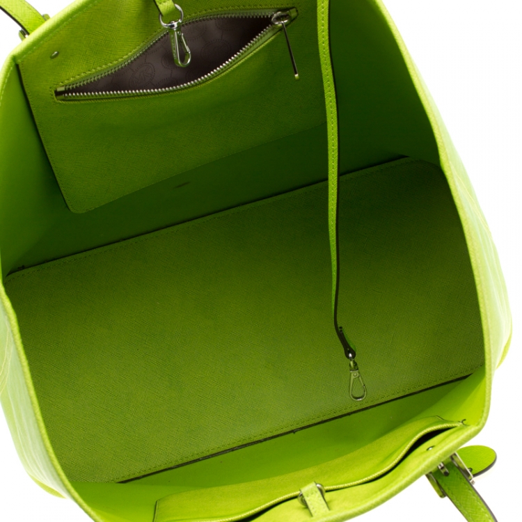 neon green michael kors bag