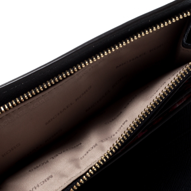 Pre Owned Michael Kors Multicolor Floral Begonia Leather Compact Wallet