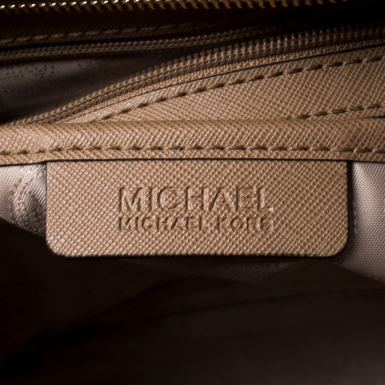 Pre Owned Michael Michael Kors Brown Leather Medium Selma Tote