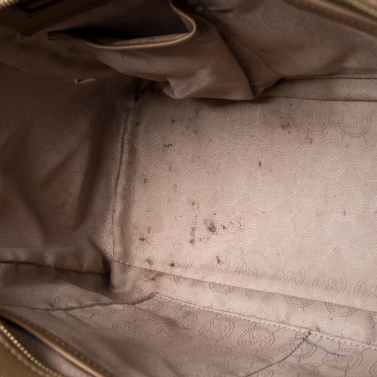 Pre Owned Michael Michael Kors Brown Leather Medium Selma Tote