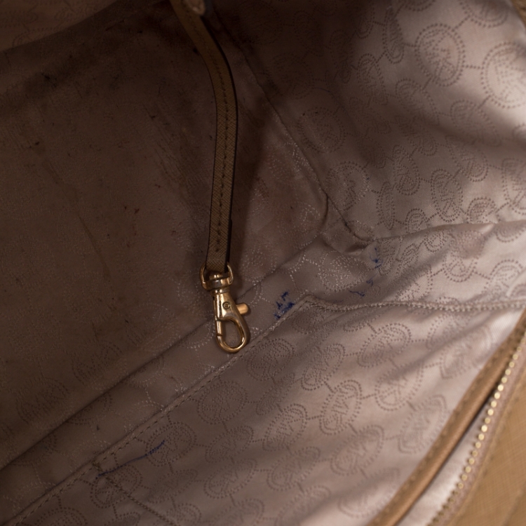 Pre Owned Michael Michael Kors Brown Leather Medium Selma Tote