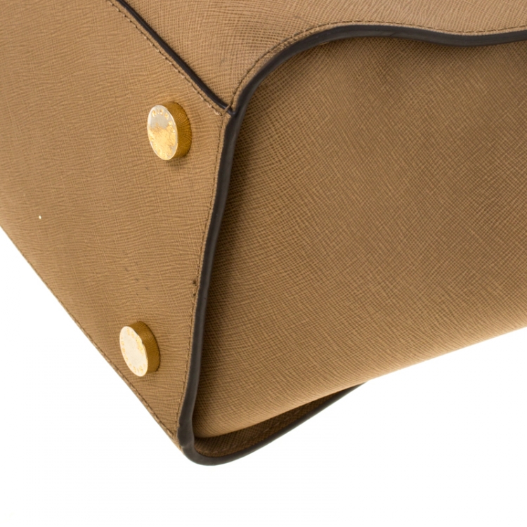 Pre Owned Michael Michael Kors Brown Leather Medium Selma Tote