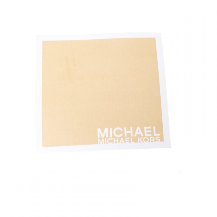 Pre Owned MICHAEL Michael Kors Black Signature Coated Canvas and Leather Tote