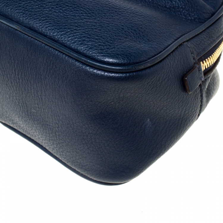 Pre Owned MICHAEL Michael Kors Blue Leather Crossbody Bag