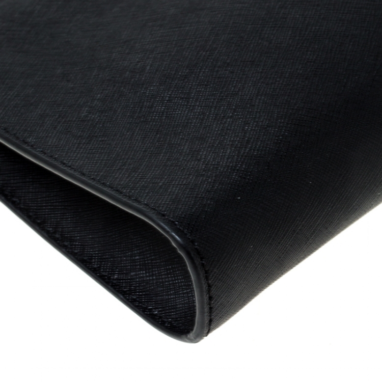 Pre Owned Michael Kors Black Leather Crossbody Bag