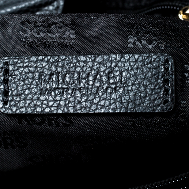 Pre Owned MICHAEL Michael Kors Black Leather Tote 