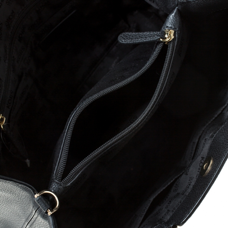 Pre Owned MICHAEL Michael Kors Black Leather Tote 