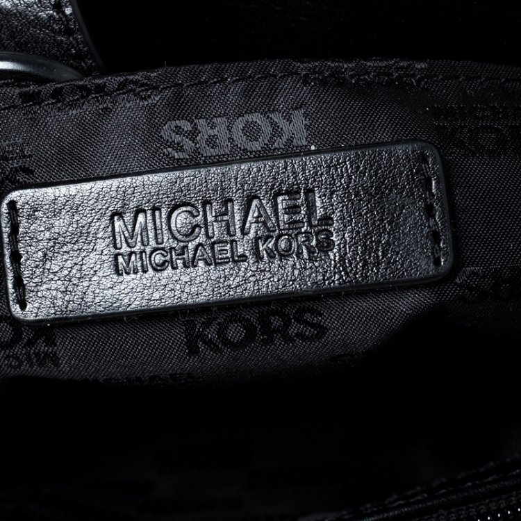 Pre Owned Michael Kors Brown Leopard Print Calfhair and Leather Hamilton Tote