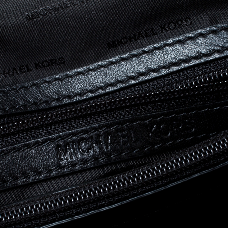 Pre Owned Michael Kors Black Quilted Leather Large Sloan Shoulder Bag