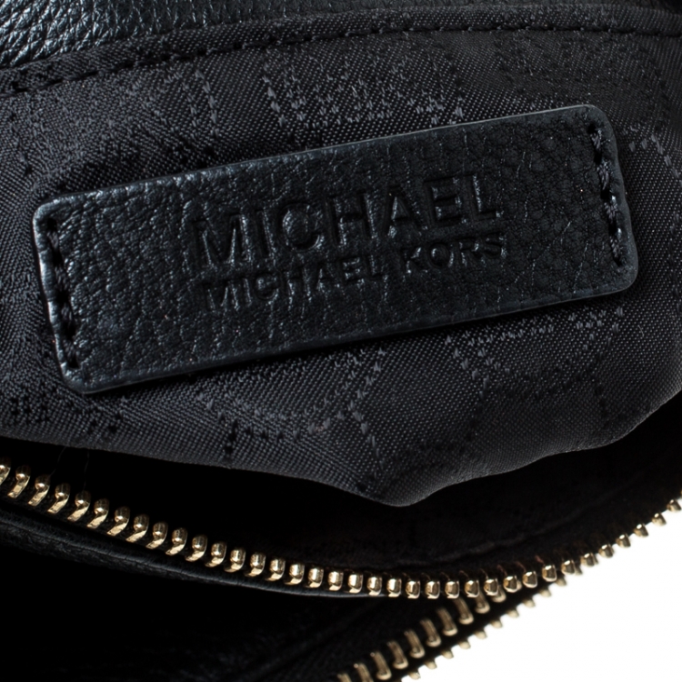 Pre Owned MICHAEL Michael Kors Black Leather Mini Crossbody Bag