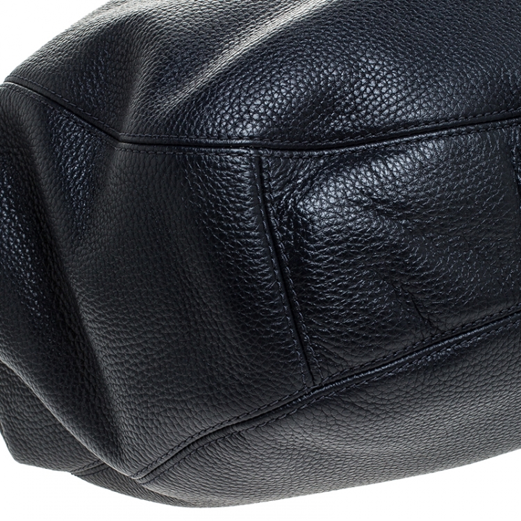 Pre Owned Michael Kors Navy Blue Leather Lillie Hobo 