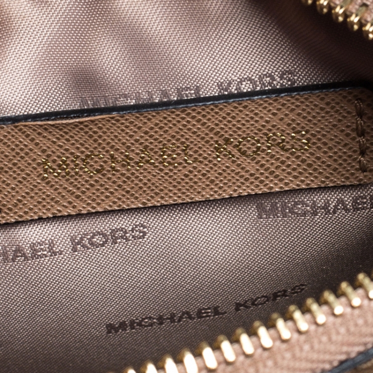 Pre Owned Michael Kors Black Leather Mini Mercer Tote