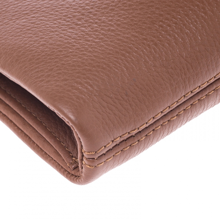 Pre Owned Michael Kors Tan Leather Crossbody Bag