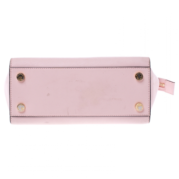 Pre Owned Michael Michael Kors Pink Saffiano Leather Selma Tote