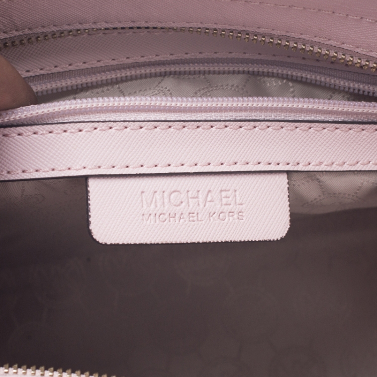 Pre Owned Michael Michael Kors Pink Saffiano Leather Selma Tote