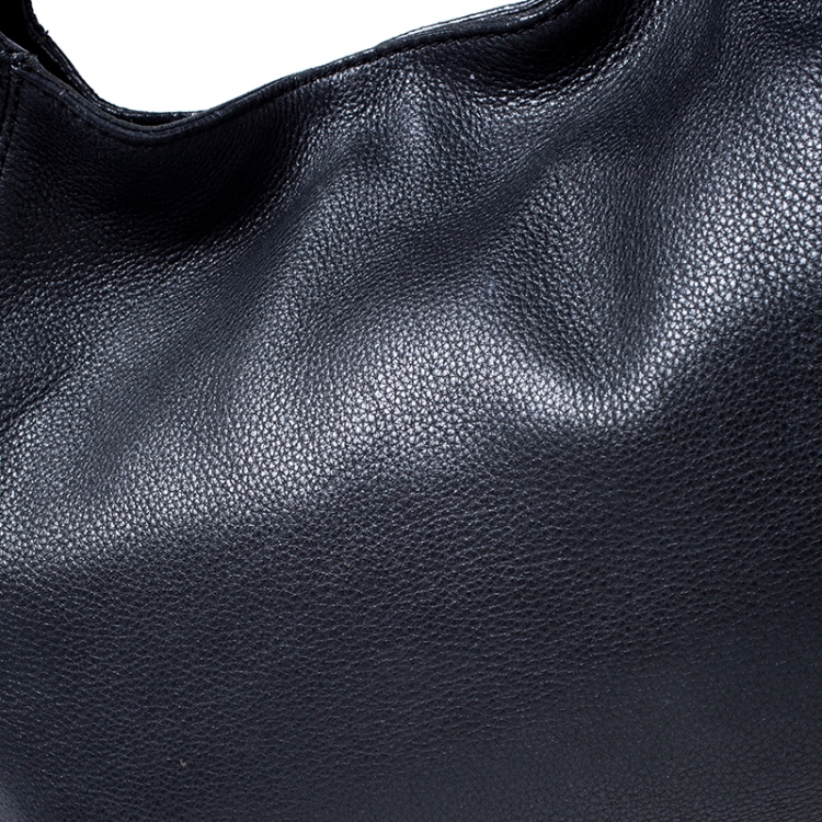 Pre Owned MICHAEL Michael Kors Black Leather Hobo