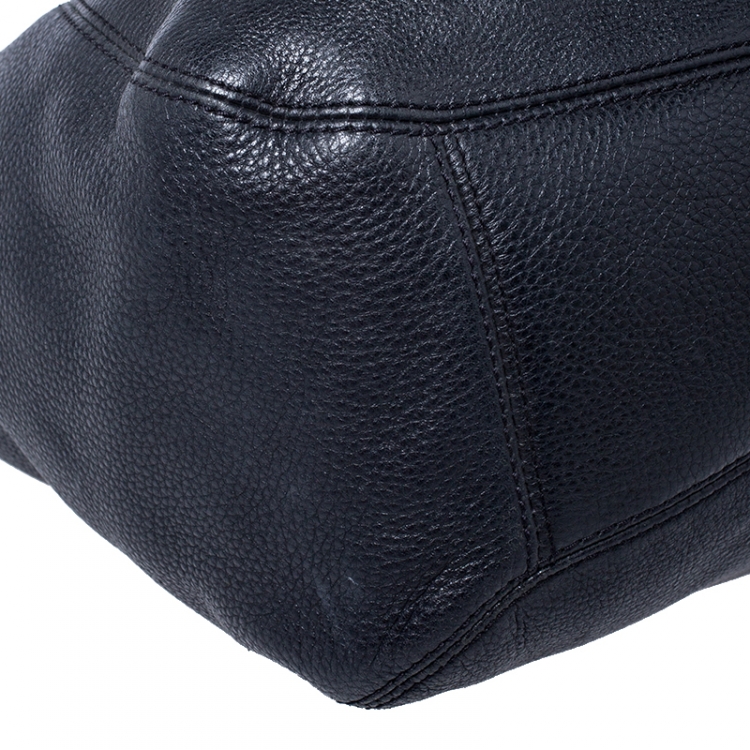Pre Owned MICHAEL Michael Kors Black Leather Hobo