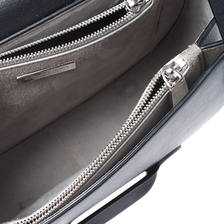 Pre Owned Michael Kors Black Leather Daria Crossbody Bag