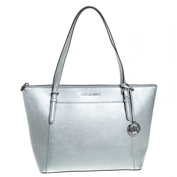 Michael Kors Silver Metallic Handbag