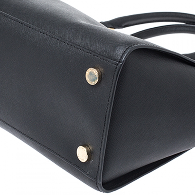 Pre Owned MICHAEL Michael Kors Black Leather Selma Satchel