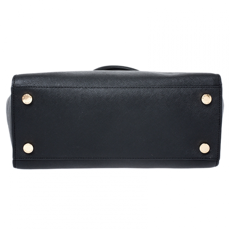 Pre Owned MICHAEL Michael Kors Black Leather Selma Satchel