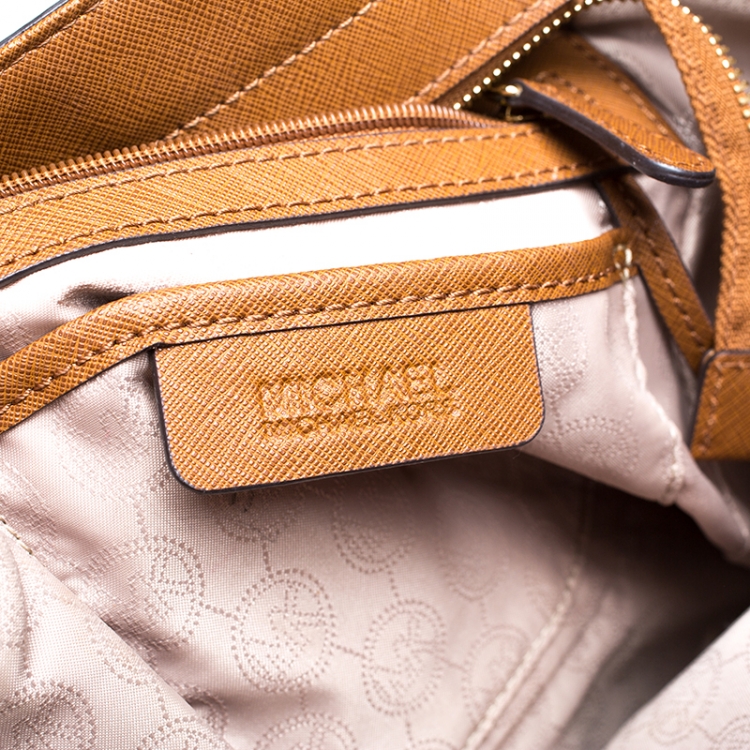 Pre Owned MICHAEL Michael Kors Brown Leather Medium Hamilton Tote