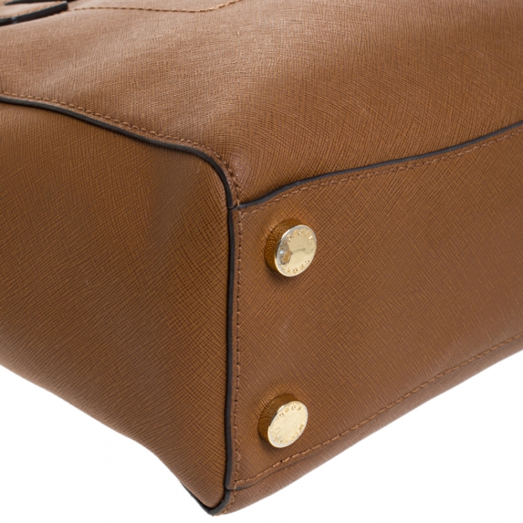 Pre Owned MICHAEL Michael Kors Brown Leather Medium Hamilton Tote