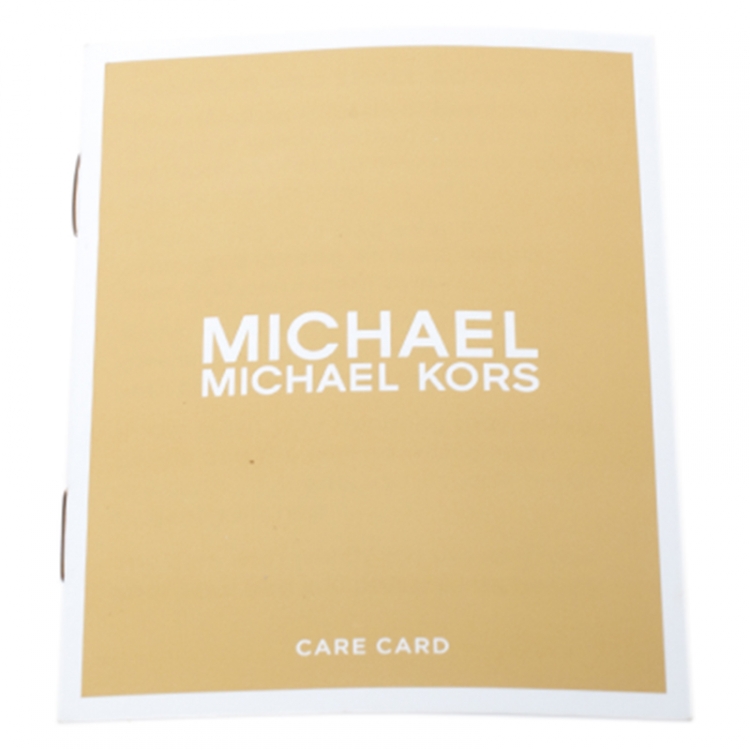 Pre Owned Michael Kors Black Leather Medium Dome Crossbody Bag