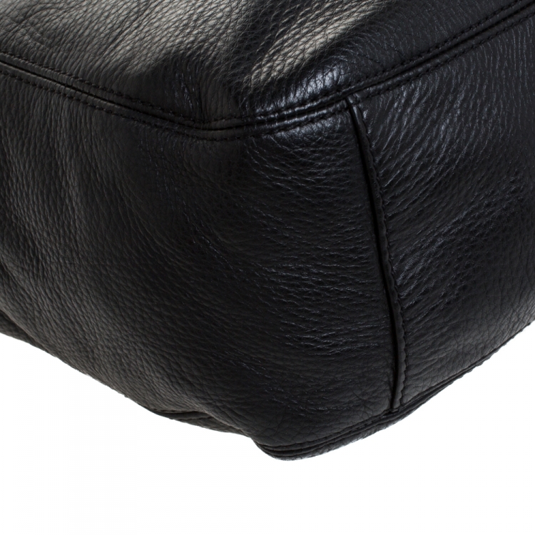 Pre Owned MICHAEL Michael Kors Black Leather Lilly Shoulder Bag