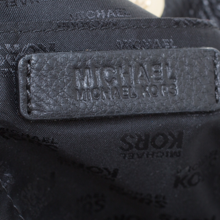 Pre Owned MICHAEL Michael Kors Black Leather Lilly Shoulder Bag