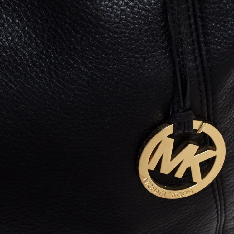 Pre Owned MICHAEL Michael Kors Black Leather Lilly Shoulder Bag